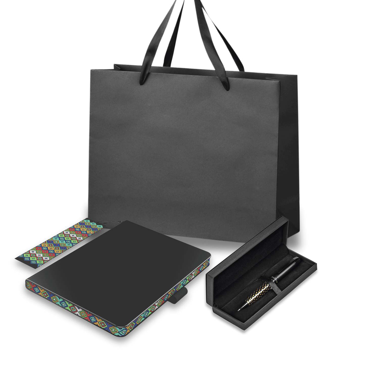 Notebook and Afrique Gold Ball Pen Gift Set