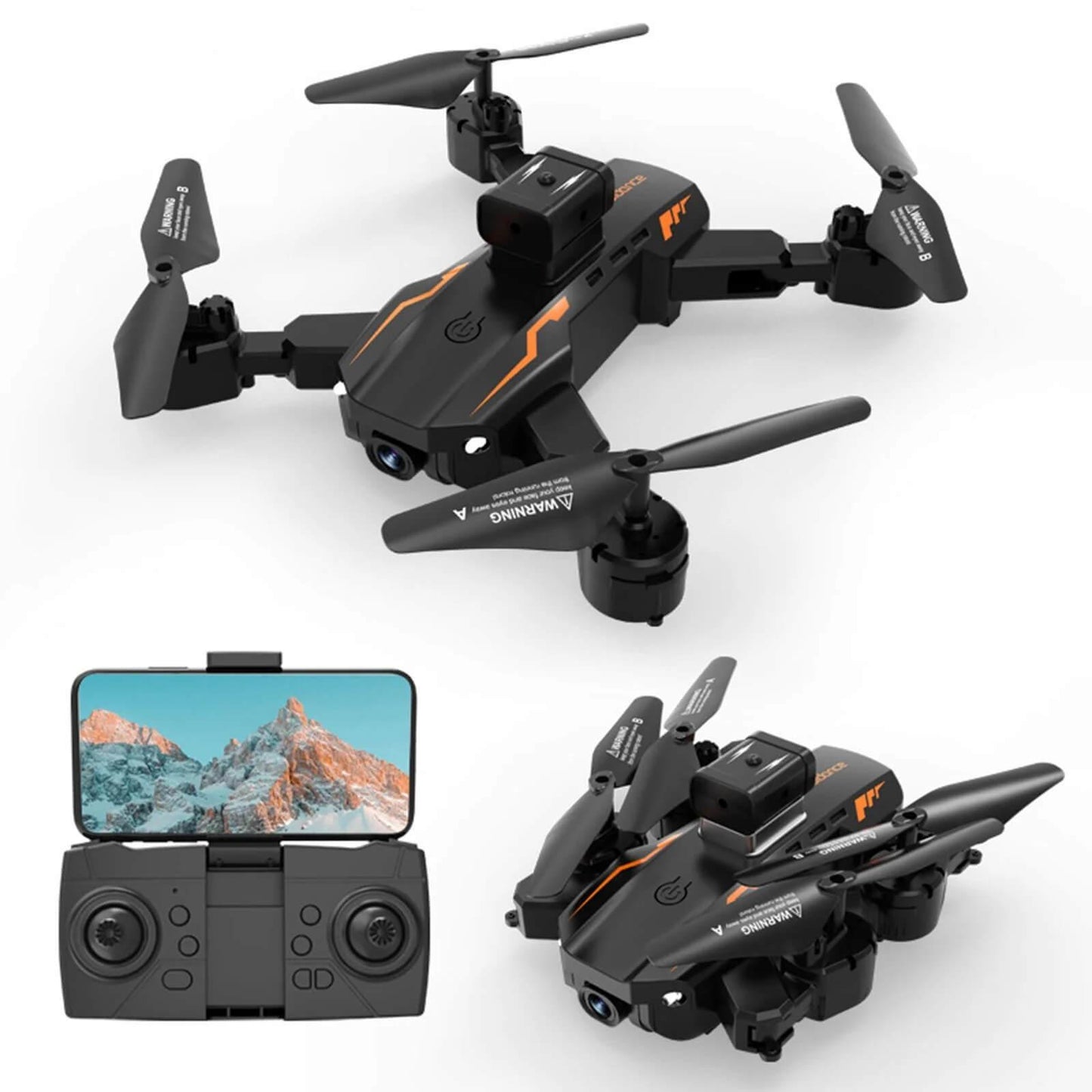 Foldable 4K HD Drone - High-resolution drone with a foldable design, featuring 4K camera quality for stunning aerial photography and videography