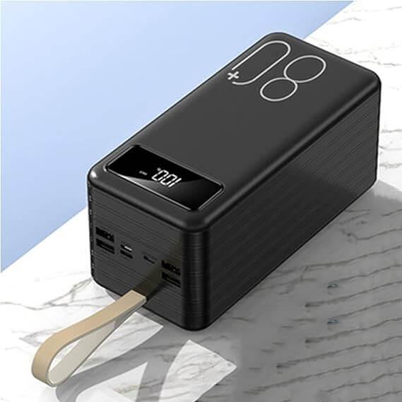 Portable 80000mAh Power Bank - High-capacity fast-charging power bank designed for reliable mobile and device charging on the go