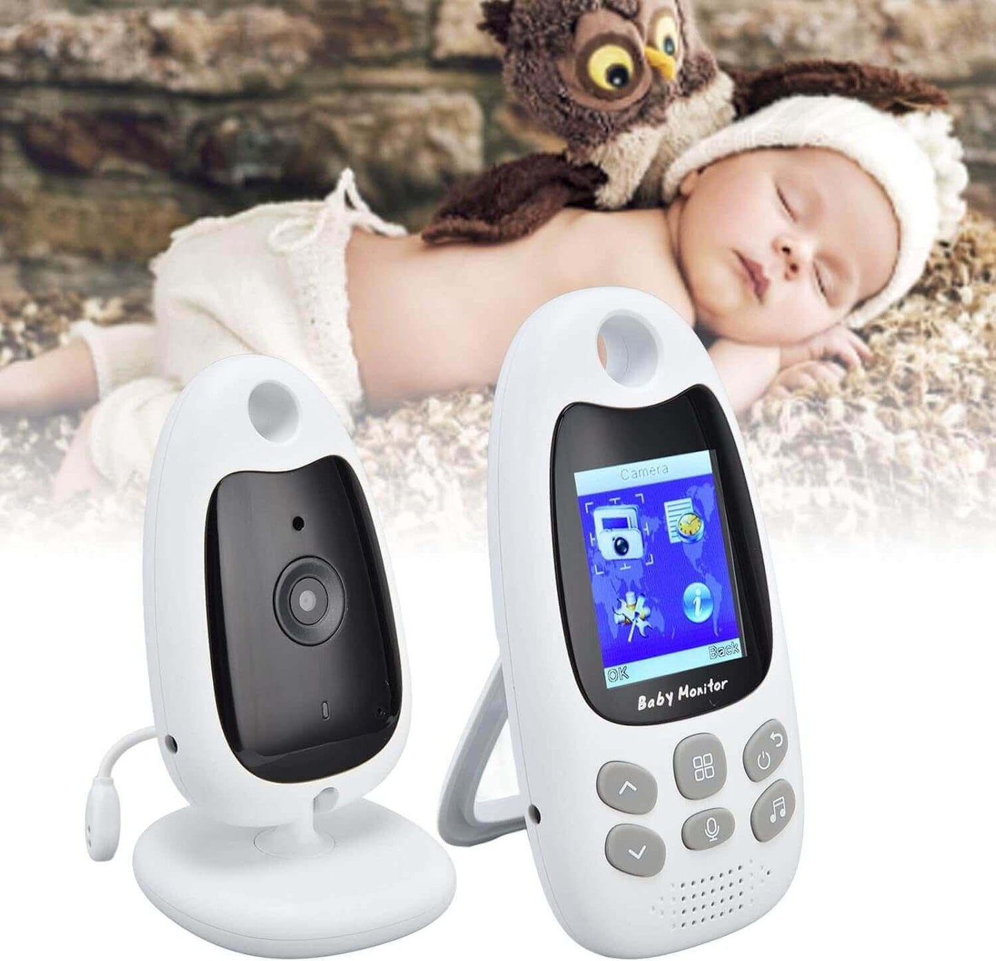 Smart Baby Monitor - High-definition video baby monitor with night vision, two-way audio, and long-range connectivity-ensuring safety and peace of mind for parents