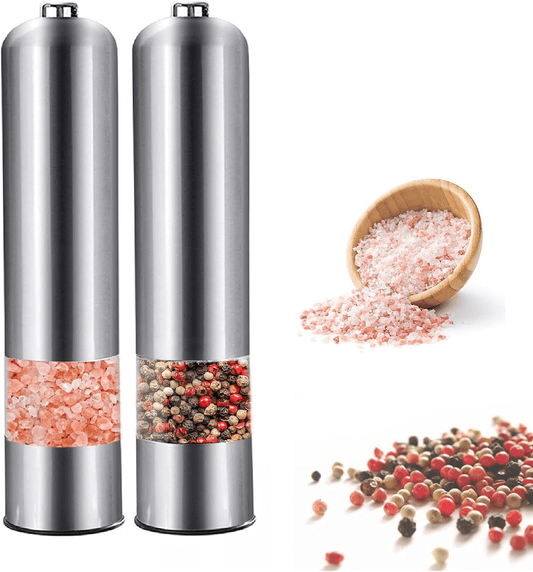 2 Piece Stainless Steel Electric Spice Grinder - Powerful and durable grinder for spices, herbs, and coffee beans