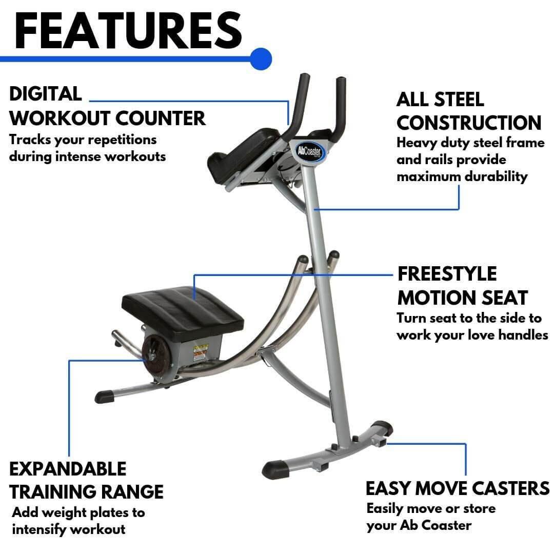 AB Exercise Machine - Effective core workout equipment for strengthening abdominal muscles and improving fitness