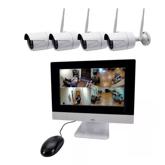 Digital Wireless Surveillance System - Advanced security system with wireless cameras for real-time monitoring, ensuring home and business safety