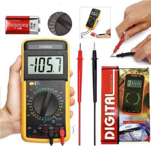 Digital Multimeter - Multi-function electrical tester for measuring voltage, current, and resistance with precision and reliability