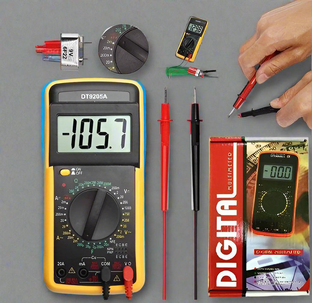 Digital Multimeter - Multi-function electrical tester for measuring voltage, current, and resistance with precision and reliability