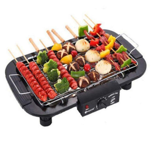 Electric Barbecue Grill - Convenient smokeless grill for indoor and outdoor cooking with adjustable temperature contrl