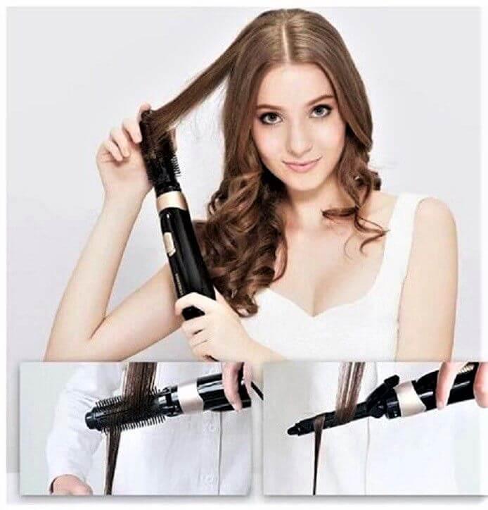 Hair Styler Straightener Comb and Hair Dryer - 2-in-1 hair styling tool for straightening and drying with advanced heat technology