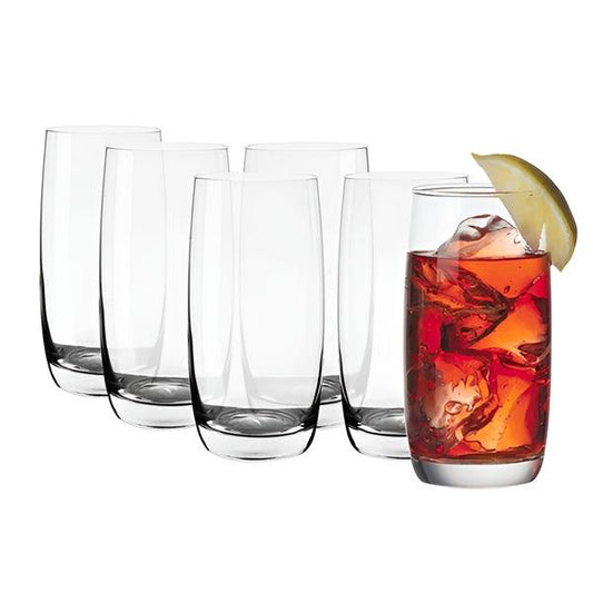 Highball Drinking Glasses Set - Stylish and durable tall glasses, perfect for serving water, cocktails, iced tea, and other beverages