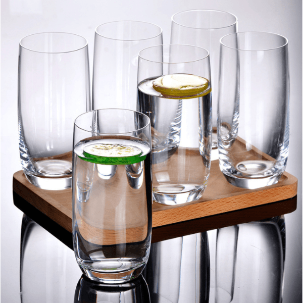 Highball Drinking Glasses Set - Stylish and durable tall glasses, perfect for serving water, cocktails, iced tea, and other beverages