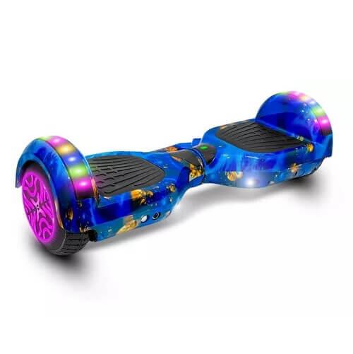 Hoverboard with LED Lights & Rechargeable Battery - Come with LED lights, rechargeable battery, and smooth ride for kids and adults.