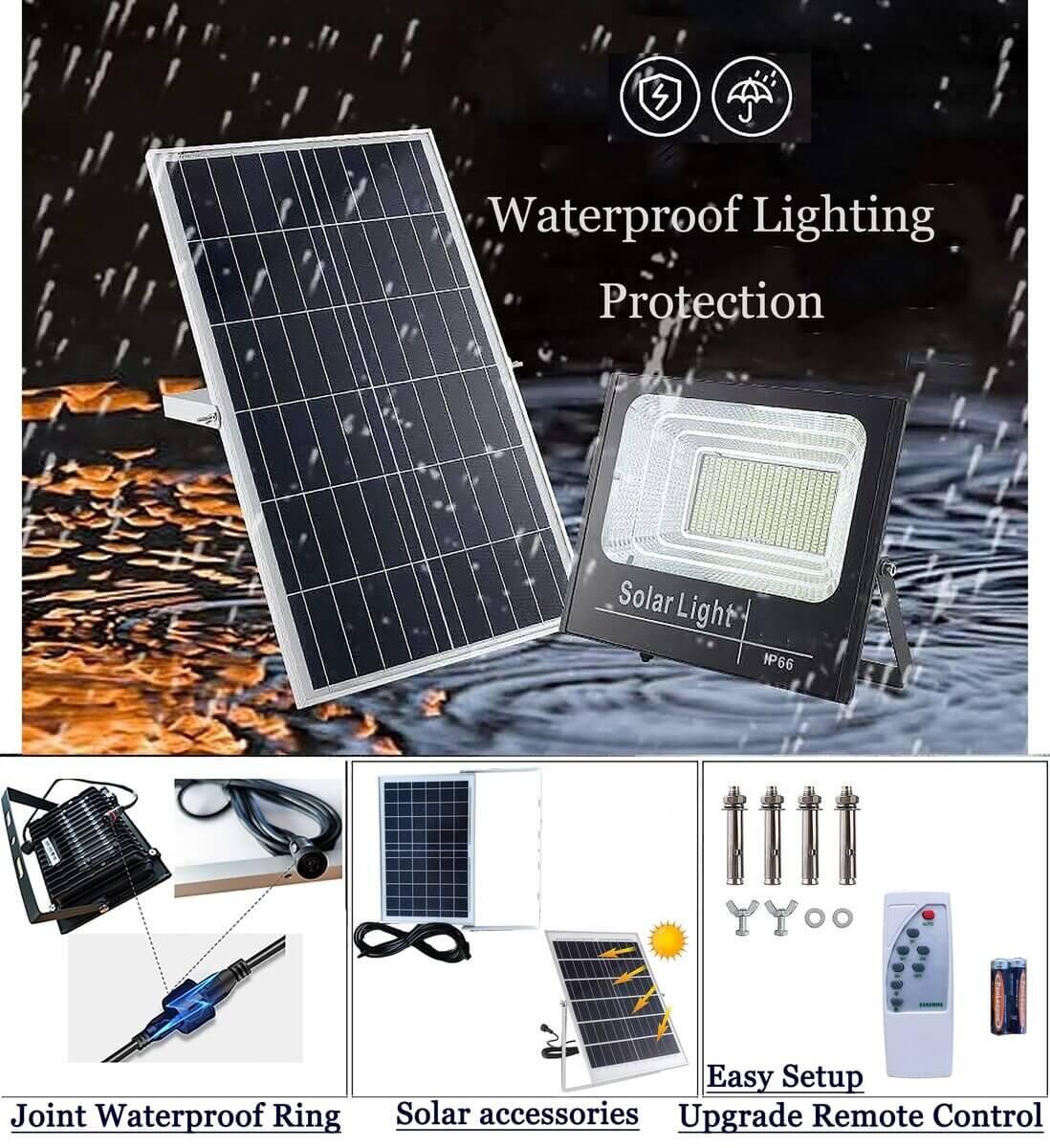 LED Flood Light Solar System - High-brightness illumination, motion sensor, and weatherproof design for outdoor security and garden lighting