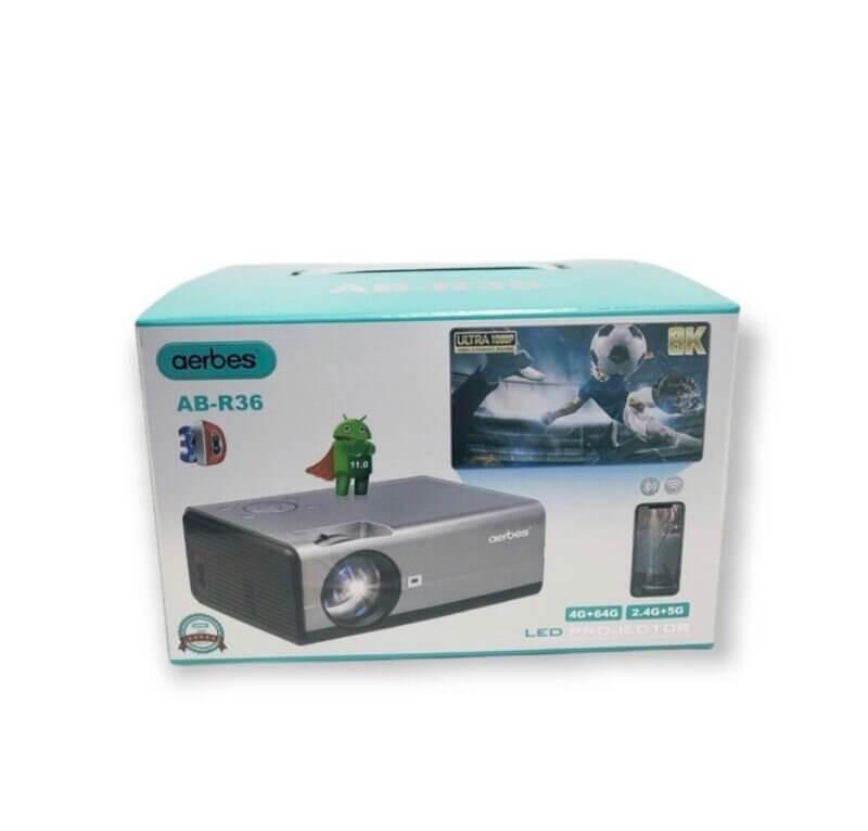 LED Portable Mini Projector - Compact and lightweight projector with LED technology, perfect for home theater, entertainment