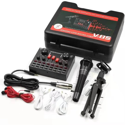 Podcast Equipment Bundle - Complete recording kit including a microphone, audio mixer, and accessories or high-quality podcasting and streaming