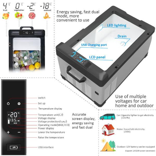 Portable Compressor Refrigerator Freezer - High-performance cooling solution for travel, camping, and outdoor adventures