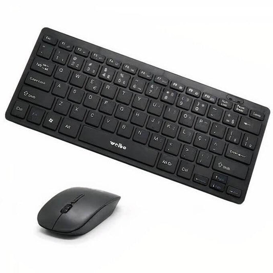 Portable Computer Wireless Keyboard Set and Mouse - Compact and ergonomic wireless keyboard and mouse combo for seamless typing and navigation
