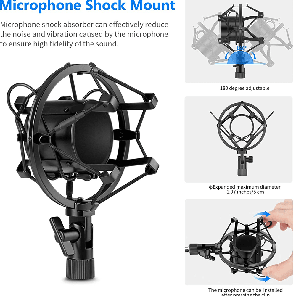 Professional Condenser Microphone - High-quality studio mic for recording, streaming, podcasts, and professional audio production