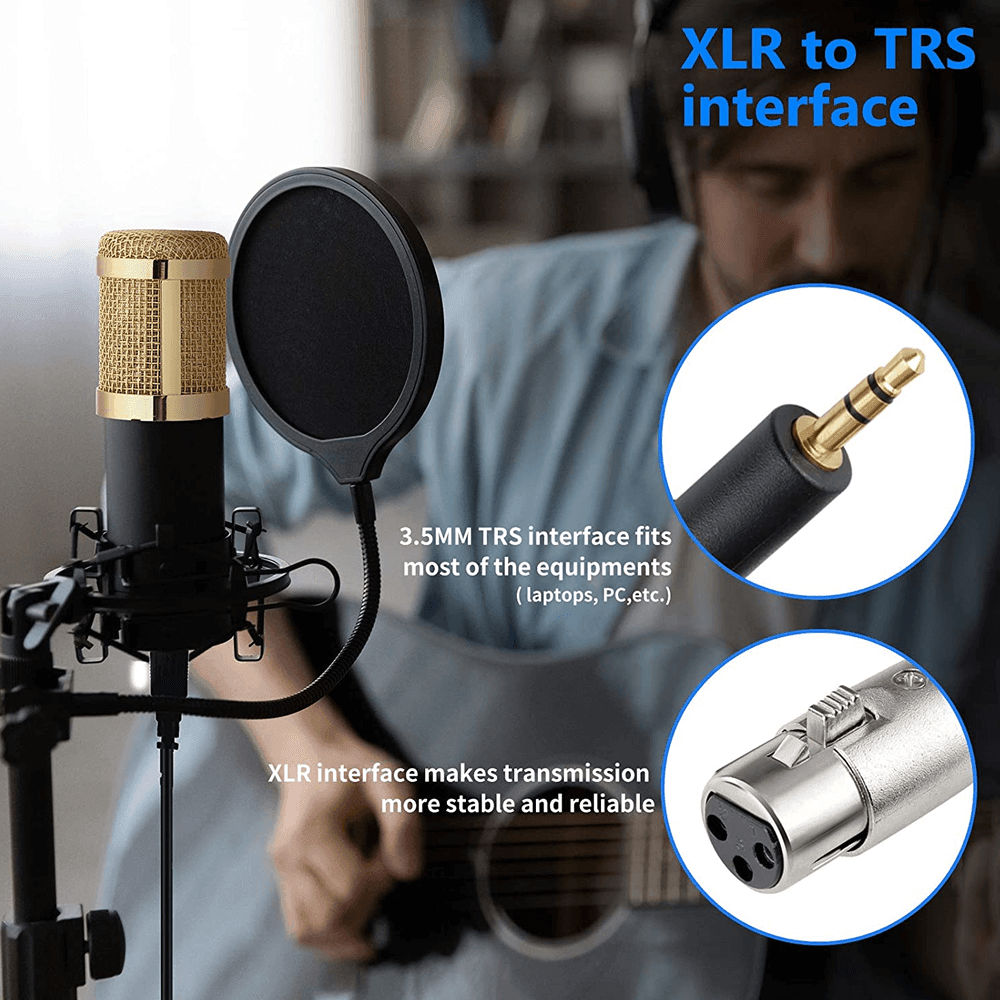 Professional Condenser Microphone - High-quality studio mic for recording, streaming, podcasts, and professional audio production