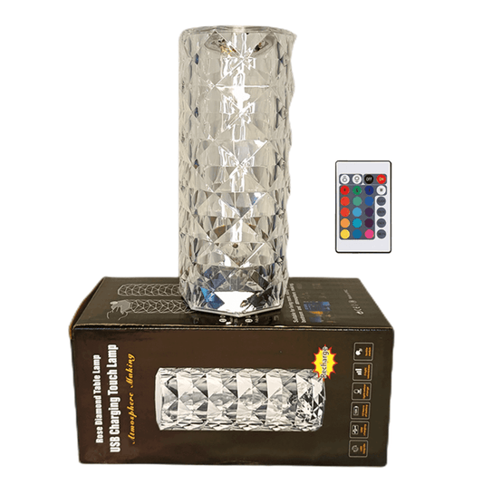 Rose Diamond Table Lamp - Elegant and decorative LED table lamp with a stunning rose diamond design for ambient lighting