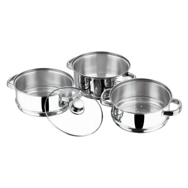 Steel Steamer - High-quality stainless steel food steamer for healthy cooking, designed for steaming vegetables, dumplings, and more 