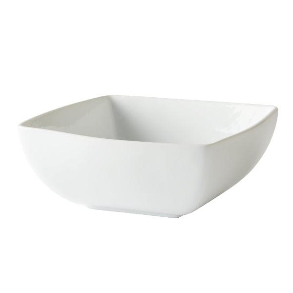 White Ceramic Square Modern Serving Bowls - Elegant and durable square-shaped ceramic bowls, perfect for serving salads, pasta, or side dishes