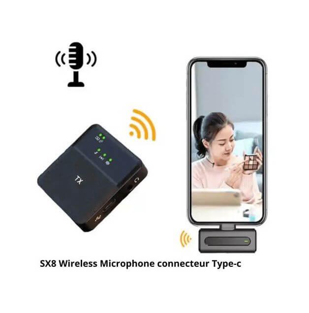 Wireless Microphone for Android - High-quality wireless microphone designed for seamless audio recording and streaming on Android devices